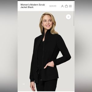 Mandala scrub jacket zip up